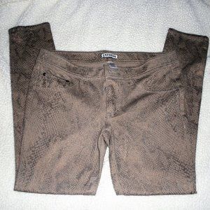 Express snakeskin gray/beige skinny jeans SIZE M